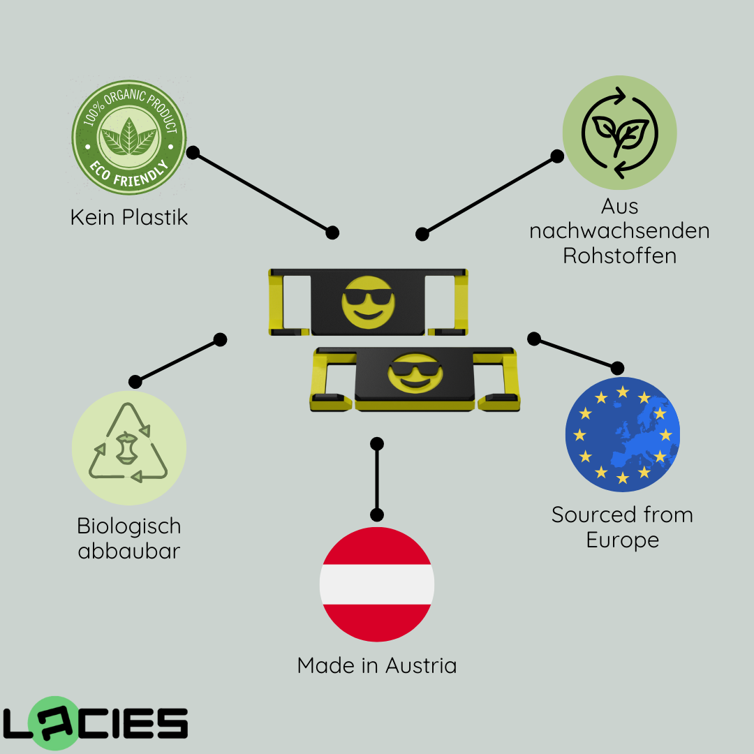 LACIES Schuhclips - Flagge Brasilien