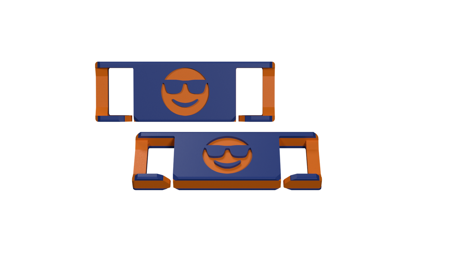 LACIES Schuhclips - Emoji Sunglasses