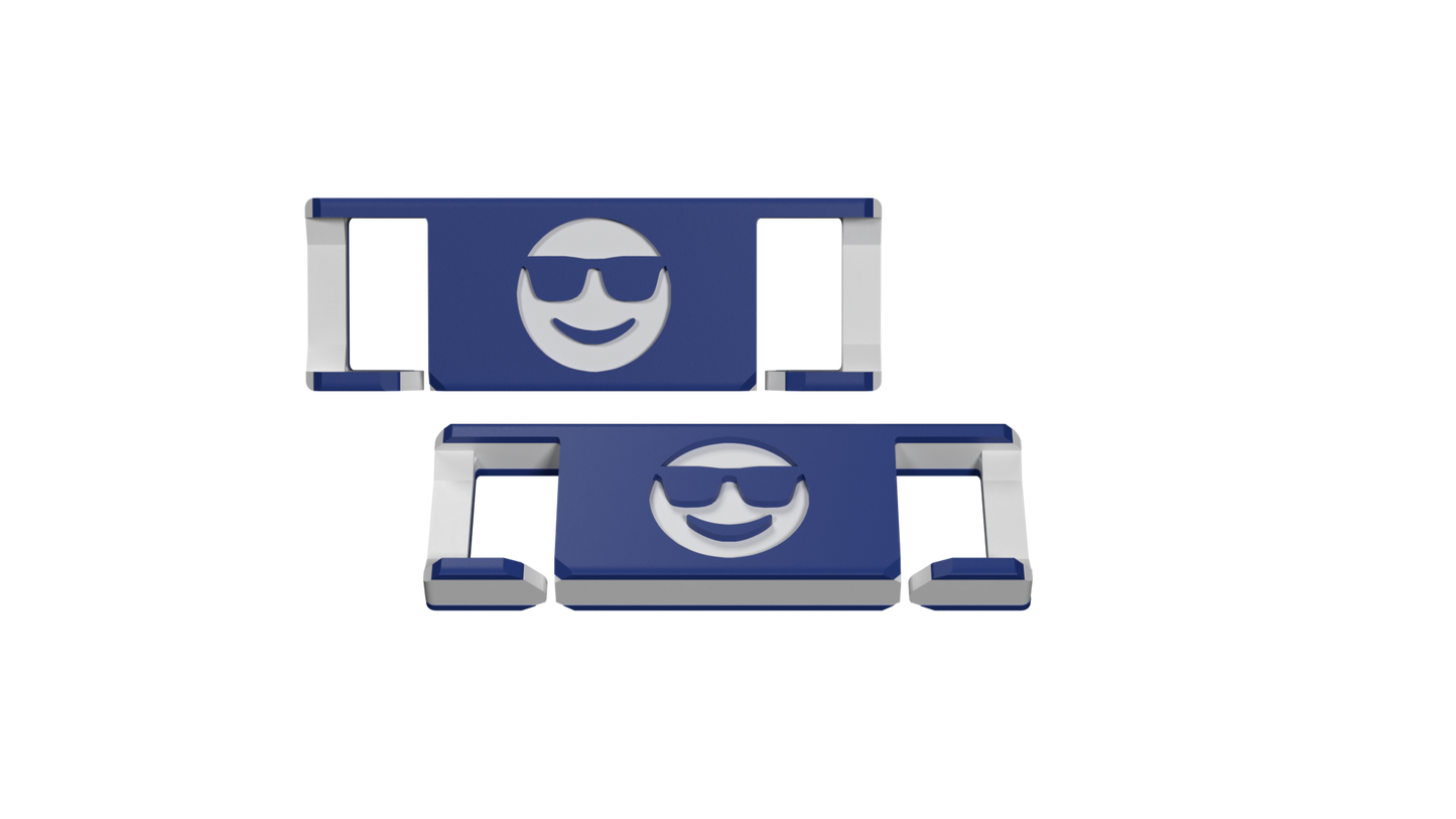 LACIES Schuhclips - Emoji Sunglasses