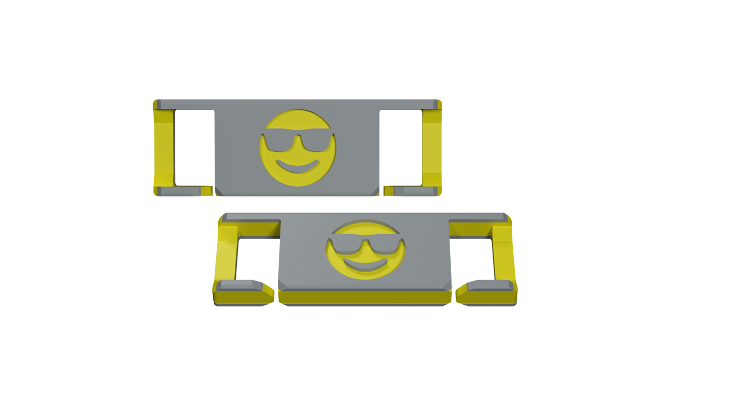 LACIES Schuhclips - Emoji Sunglasses