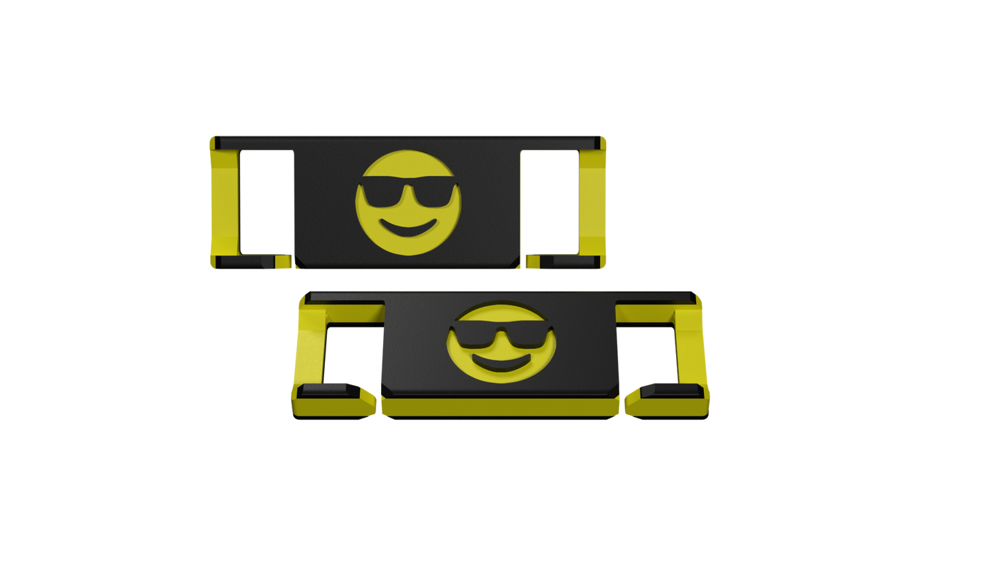 LACIES Schuhclips - Emoji Sunglasses