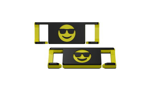 LACIES Schuhclips - Emoji Sunglasses