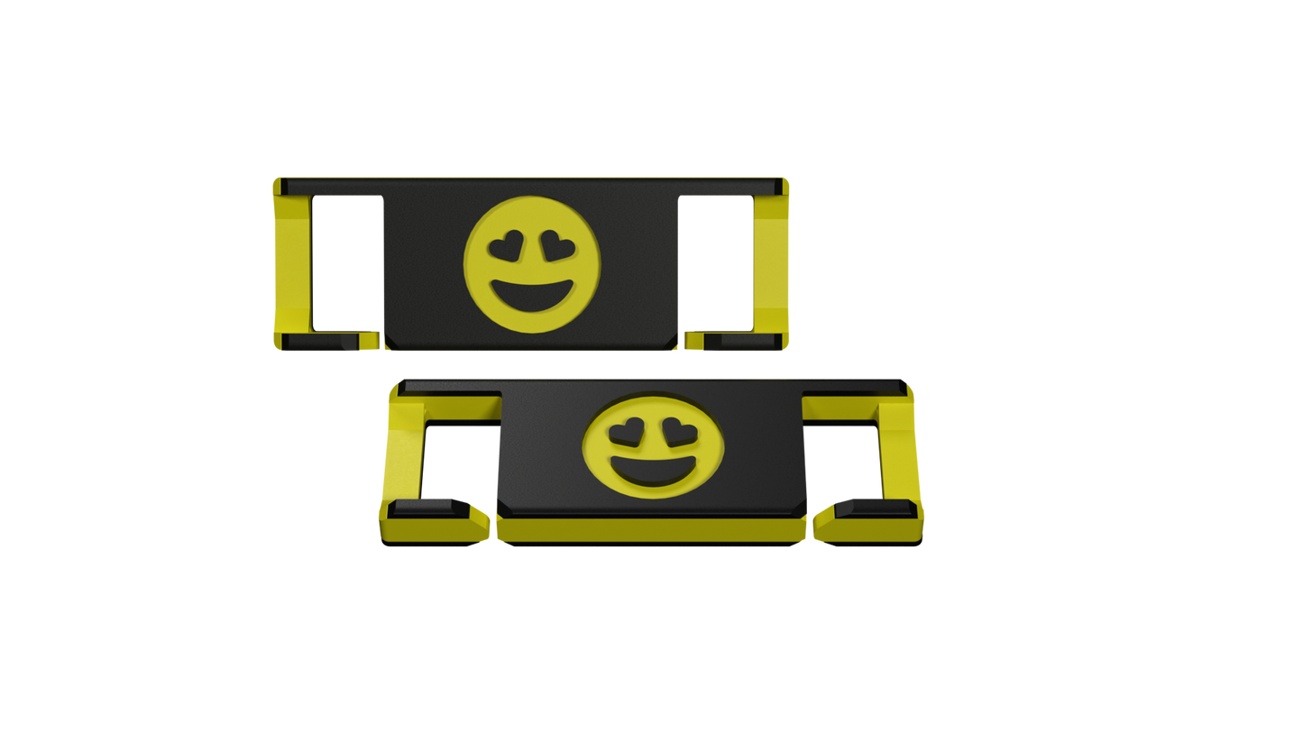 LACIES Schuhclips - Emoji Grin Hearts