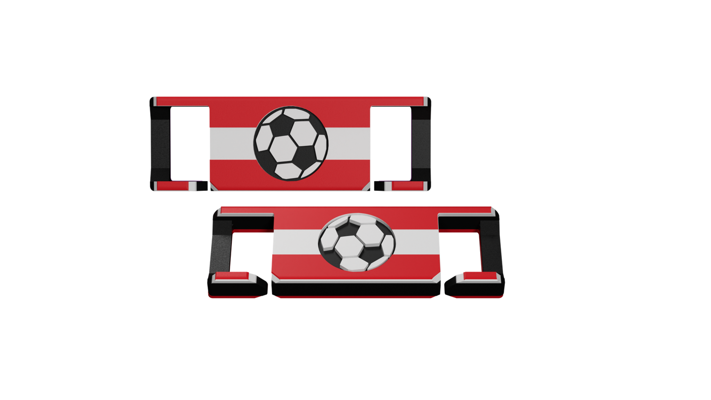 LACIES Schuhclips - Flagge Österreich x Fussball
