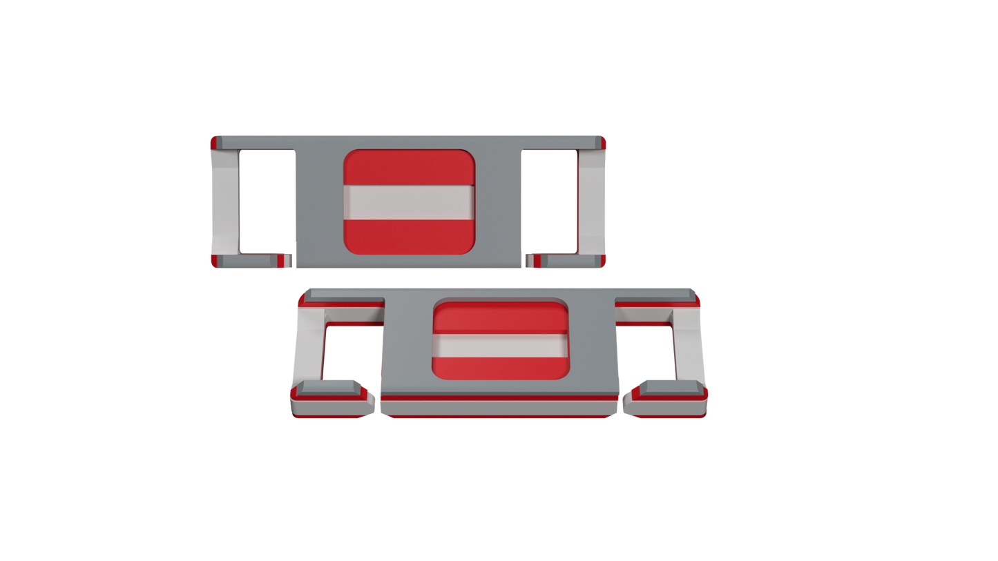 LACIES Schuhclips - Flagge Österreich