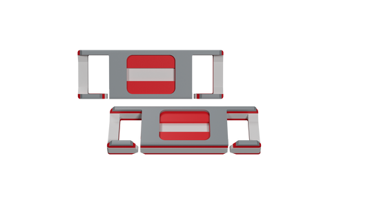 LACIES Schuhclips - Flagge Österreich