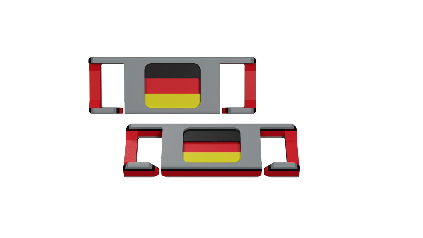 LACIES Schuhclips - Flagge Deutschland