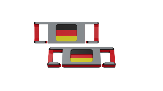 LACIES Schuhclips - Flagge Deutschland