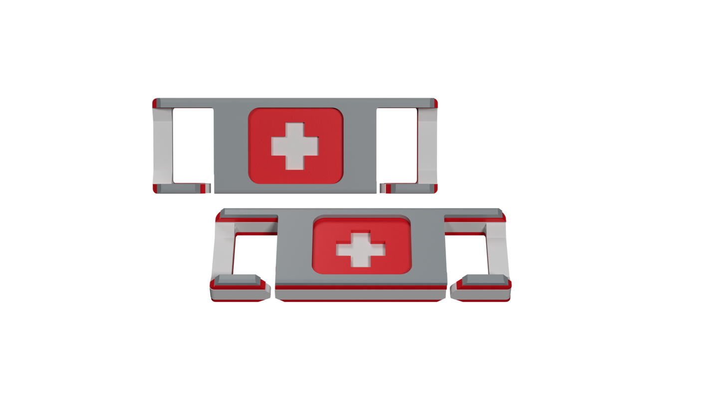 LACIES Schuhclips - Flagge Schweiz