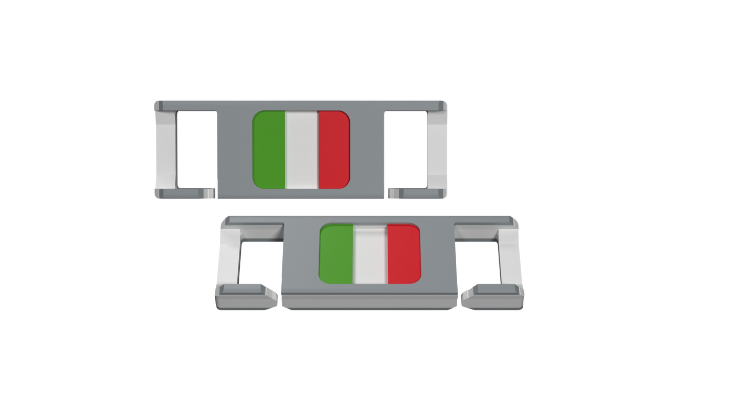 LACIES Schuhclips - Flagge Italien