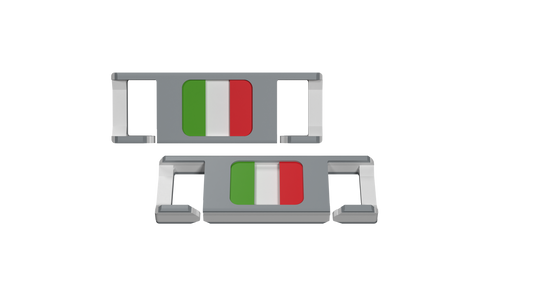 LACIES Schuhclips - Flagge Italien