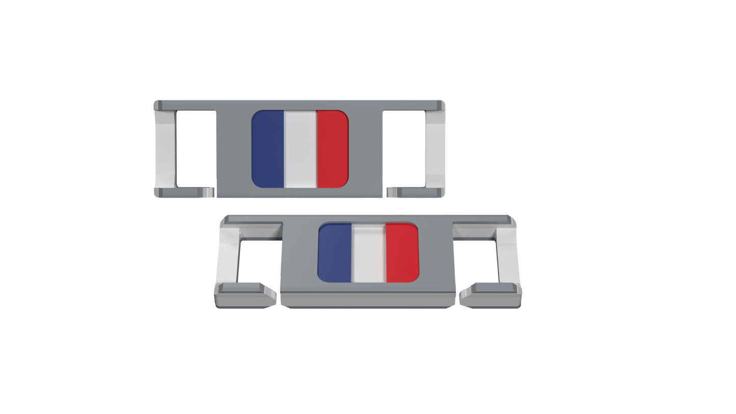 LACIES Schuhclips - Flagge Frankreich