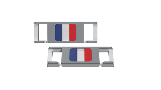 LACIES Schuhclips - Flagge Frankreich