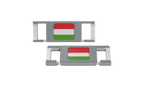 LACIES Schuhclips - Flagge Ungarn