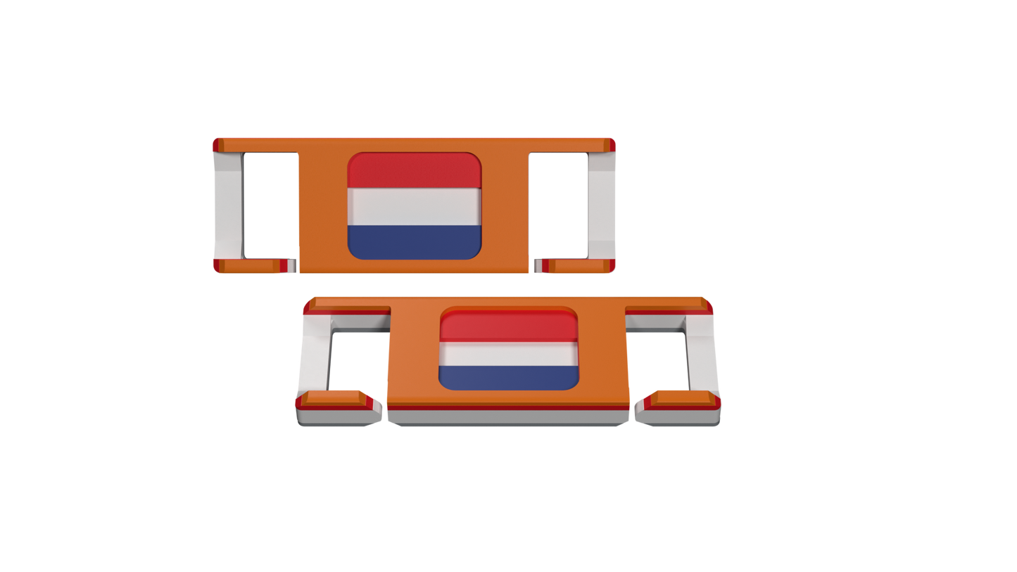 LACIES Schuhclips - Flagge Niederlande