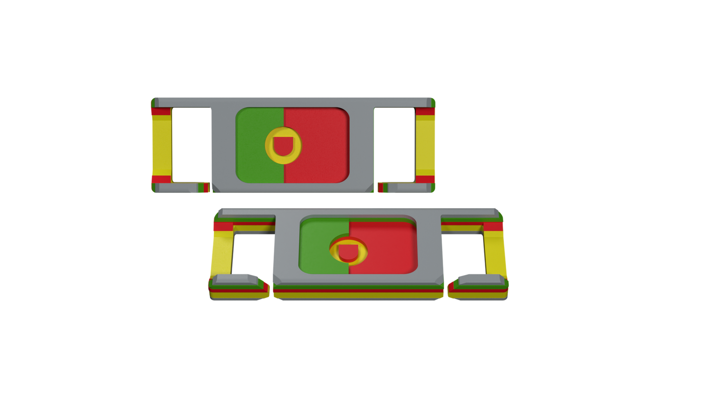 LACIES Schuhclips - Flagge Portugal
