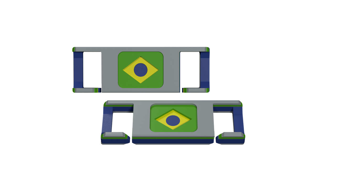 LACIES Schuhclips - Flagge Brasilien