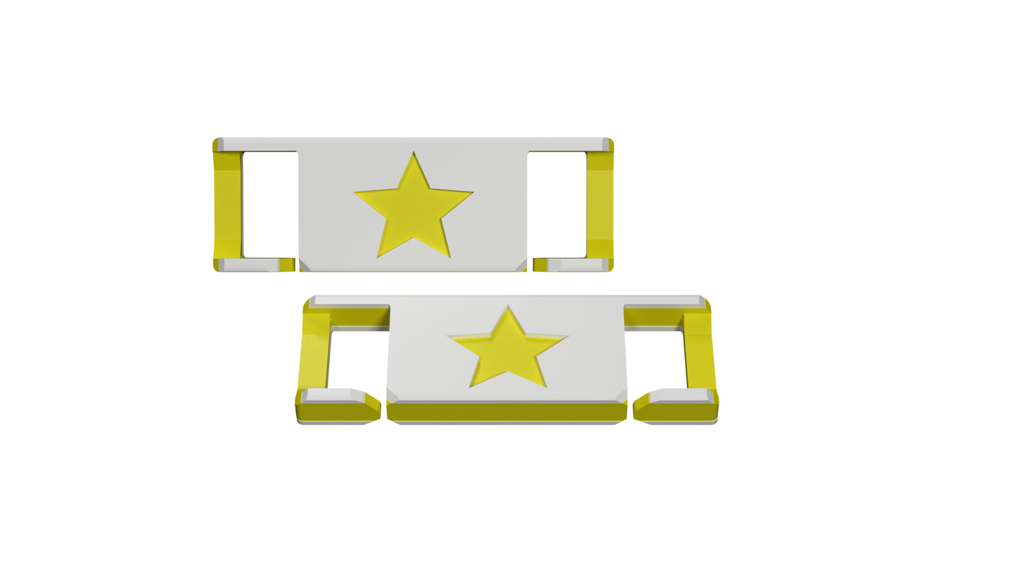 LACIES Schuhclips - Stern